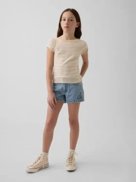 Jeansshorts för barn med låg midja