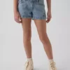 Jeansshorts för barn med låg midja