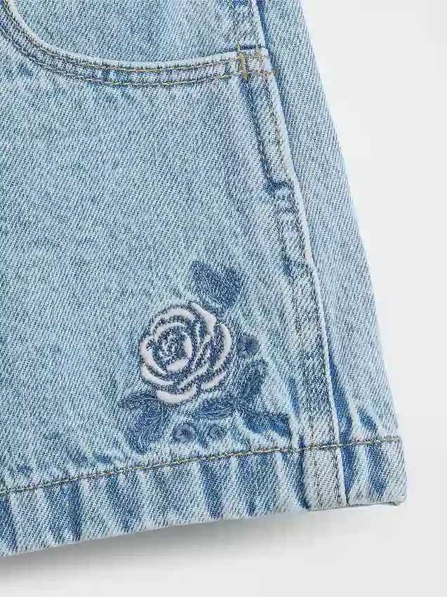 Jeansshorts för barn med låg midja