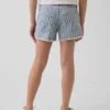 Jeansshorts med låg midja och ränder för barn