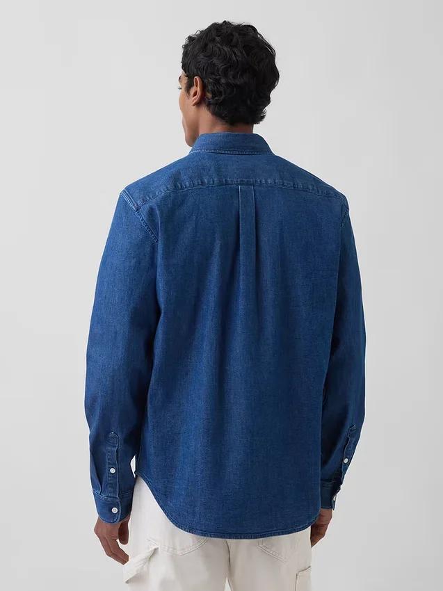 Jeansskjorta med fickor