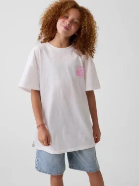 Jeep-T-shirt i oversized-modell för barn