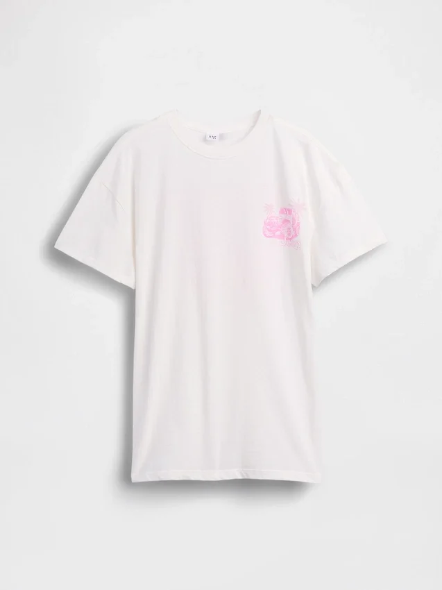 Jeep-T-shirt i oversized-modell för barn