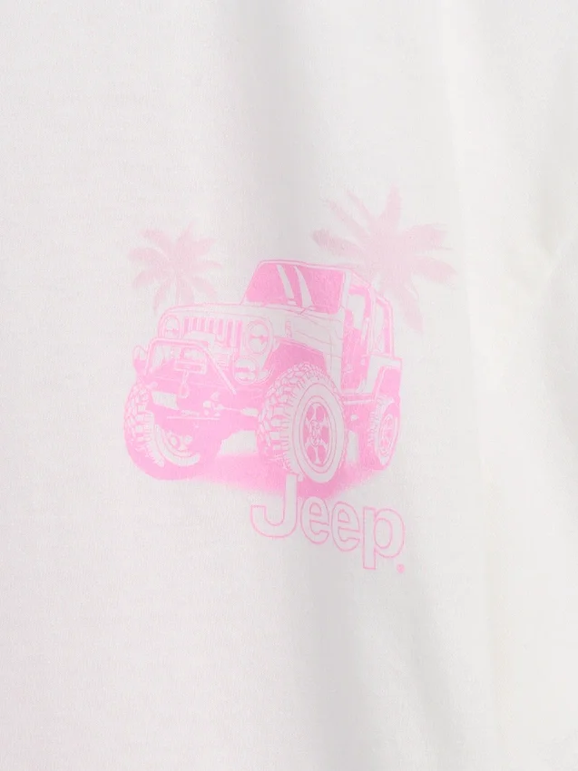 Jeep-T-shirt i oversized-modell för barn