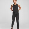 Jeggings för barn med hög midja och slitna detaljer