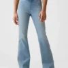 Jeggings med hög midja och utsvängda ben för barn