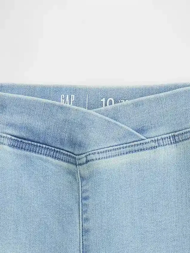 Jeggings med hög midja och utsvängda ben för barn