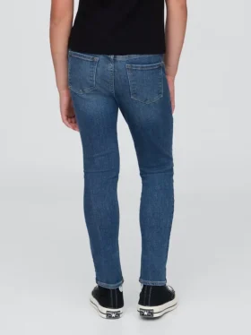 Jeggings med medelhög midja och dragkedja för barn