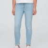 Jeggings med medelhög midja och dragkedja för barn