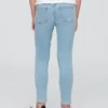 Jeggings med medelhög midja och dragkedja för barn