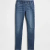 Jeggings med medelhög midja och dragkedja för barn
