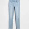 Jeggings med medelhög midja och dragkedja för barn