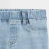 Jeggings med medelhög midja och dragkedja för barn