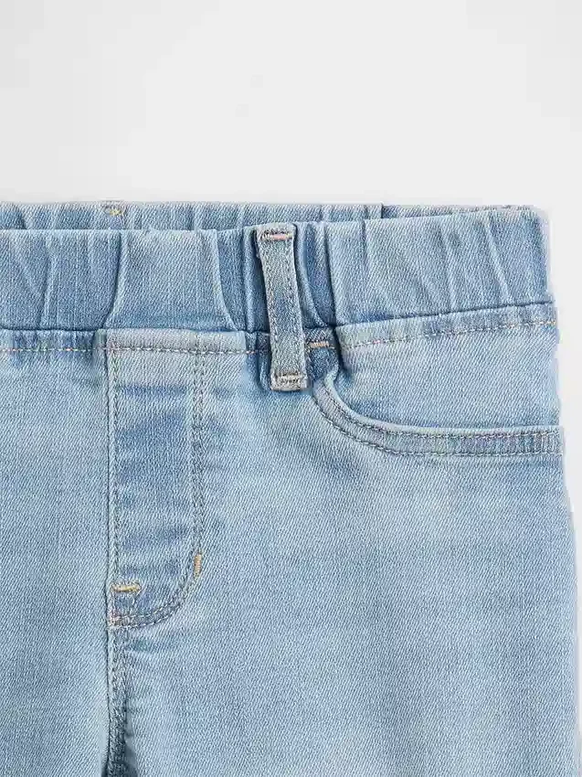 Jeggings med medelhög midja och dragkedja för barn