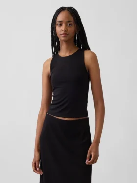 Jersey-tanktop i kort modell