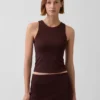 Jersey-tanktop i kort modell