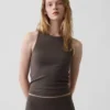 Jersey-tanktop i kort modell