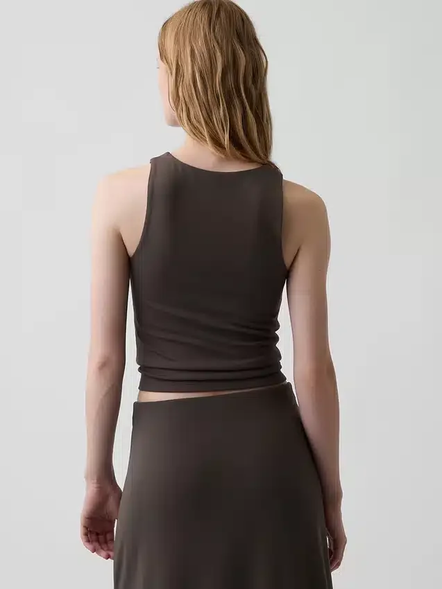 Jersey-tanktop i kort modell