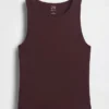 Jersey-tanktop i kort modell