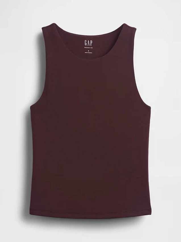 Jersey-tanktop i kort modell