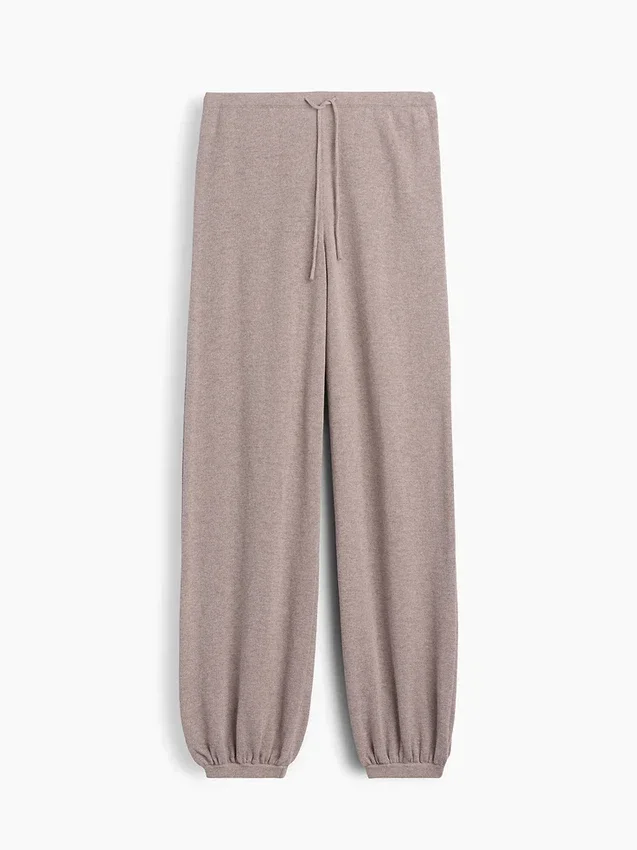 Joggingbyxor i 100 % bomull med avslappnad passform
