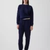 Joggingbyxor med hög midja i Vintagesoft-material