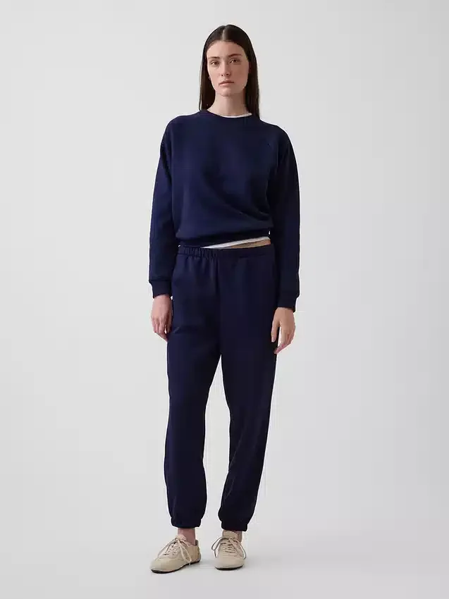 Joggingbyxor med hög midja i Vintagesoft-material