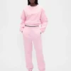 Joggingbyxor med hög midja i Vintagesoft-material