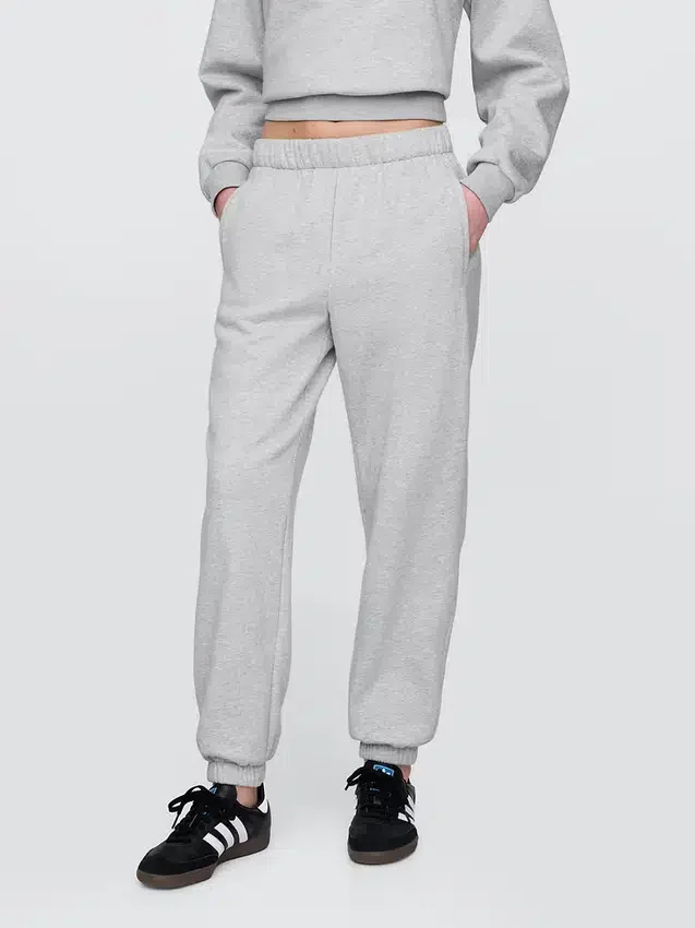 Joggingbyxor med hög midja i Vintagesoft-material