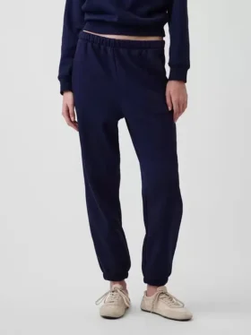 Joggingbyxor med hög midja i Vintagesoft-material