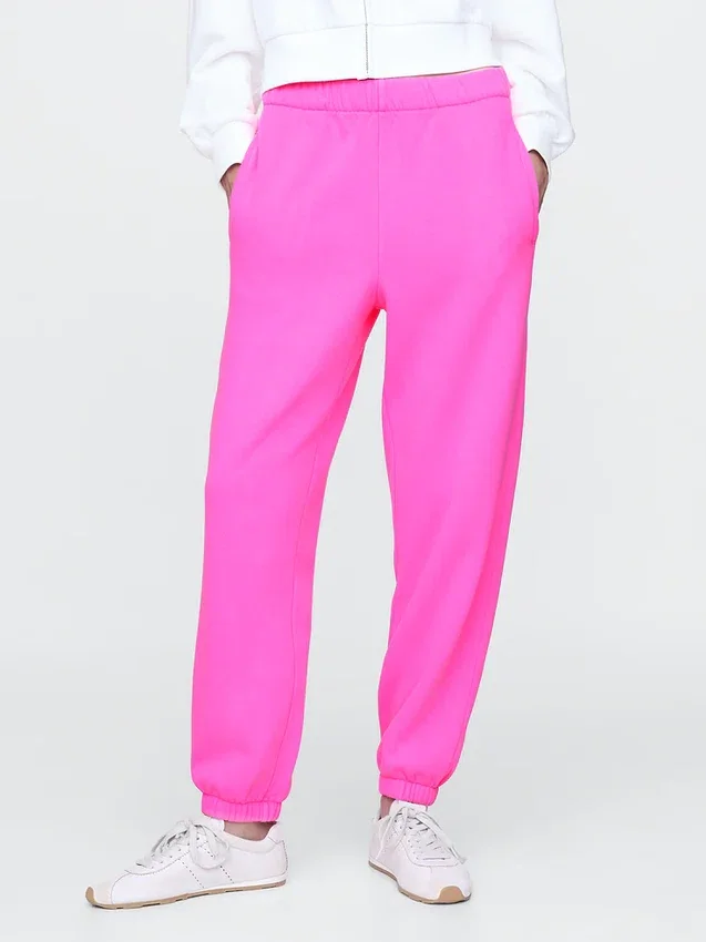 Joggingbyxor med hög midja i Vintagesoft-material