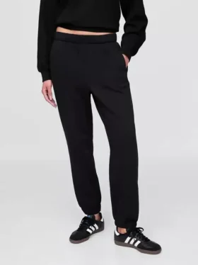 Joggingbyxor med hög midja i Vintagesoft-material