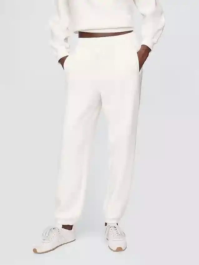 Joggingbyxor med hög midja i Vintagesoft-material