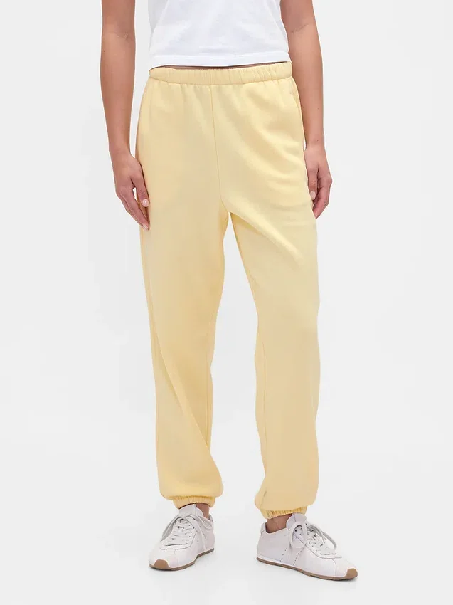 Joggingbyxor med hög midja i Vintagesoft-material
