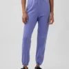 Joggingbyxor med hög midja i Vintagesoft-material