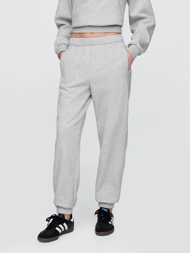Joggingbyxor med hög midja i Vintagesoft-material