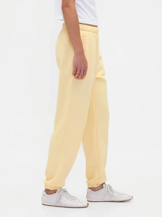 Joggingbyxor med hög midja i Vintagesoft-material