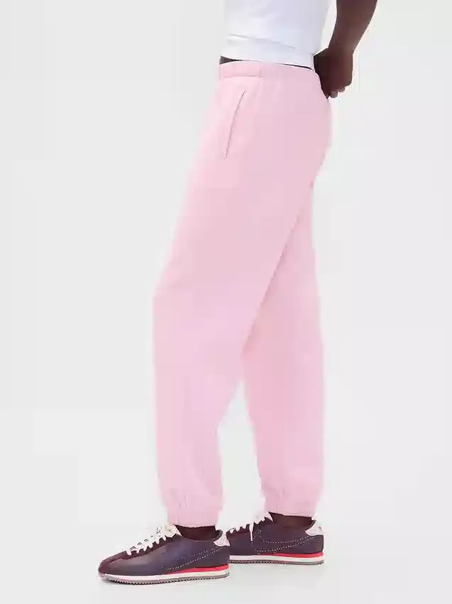 Joggingbyxor med hög midja i Vintagesoft-material