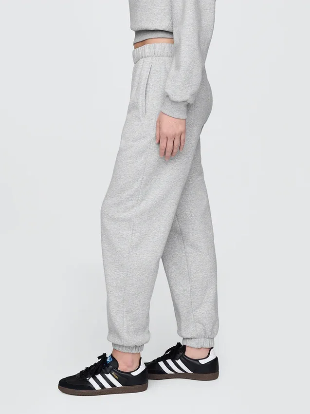 Joggingbyxor med hög midja i Vintagesoft-material