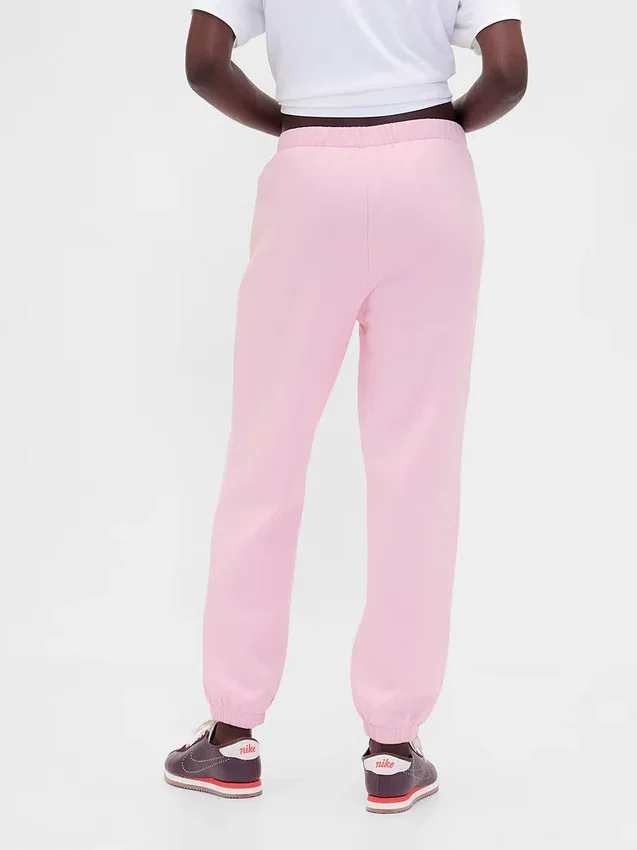 Joggingbyxor med hög midja i Vintagesoft-material