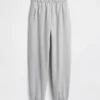 Joggingbyxor med hög midja i Vintagesoft-material