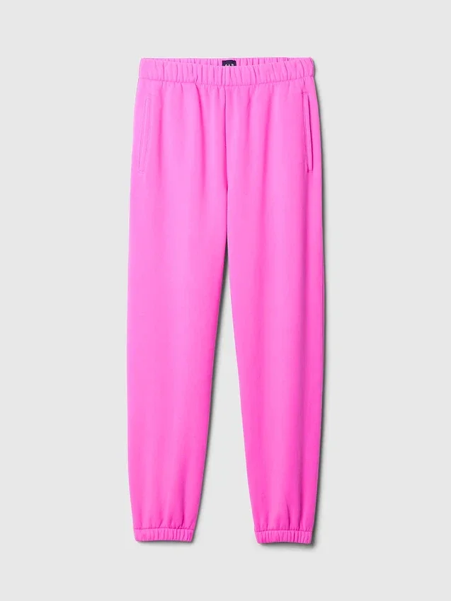 Joggingbyxor med hög midja i Vintagesoft-material