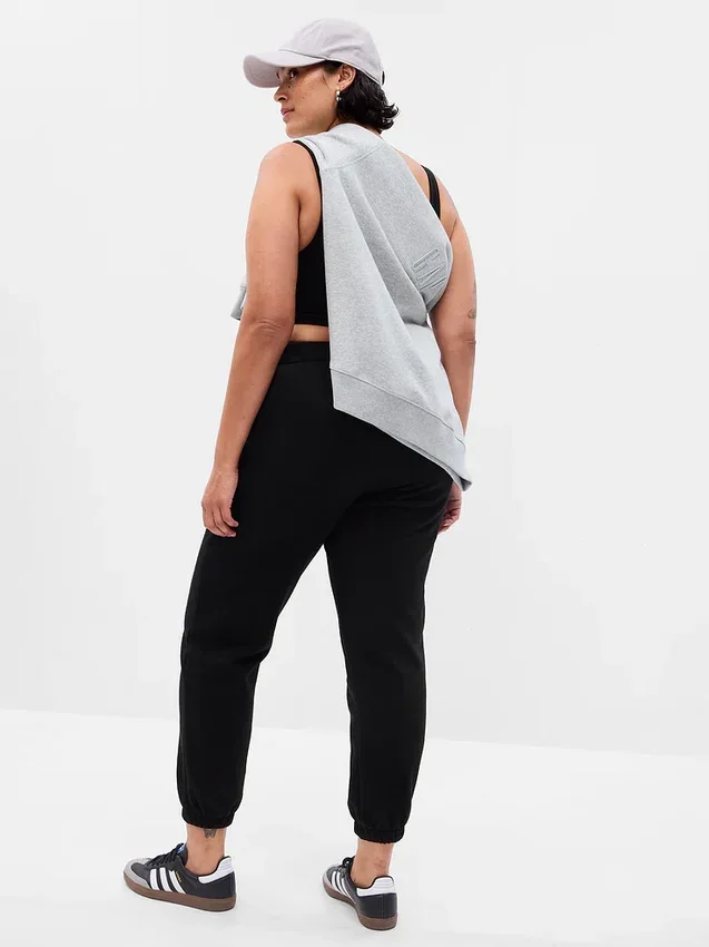 Joggingbyxor med hög midja i Vintagesoft-material