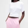 Joggingbyxor med hög midja i Vintagesoft-material