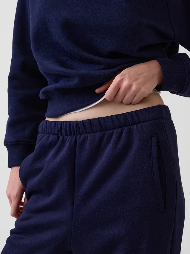 Joggingbyxor med hög midja i Vintagesoft-material