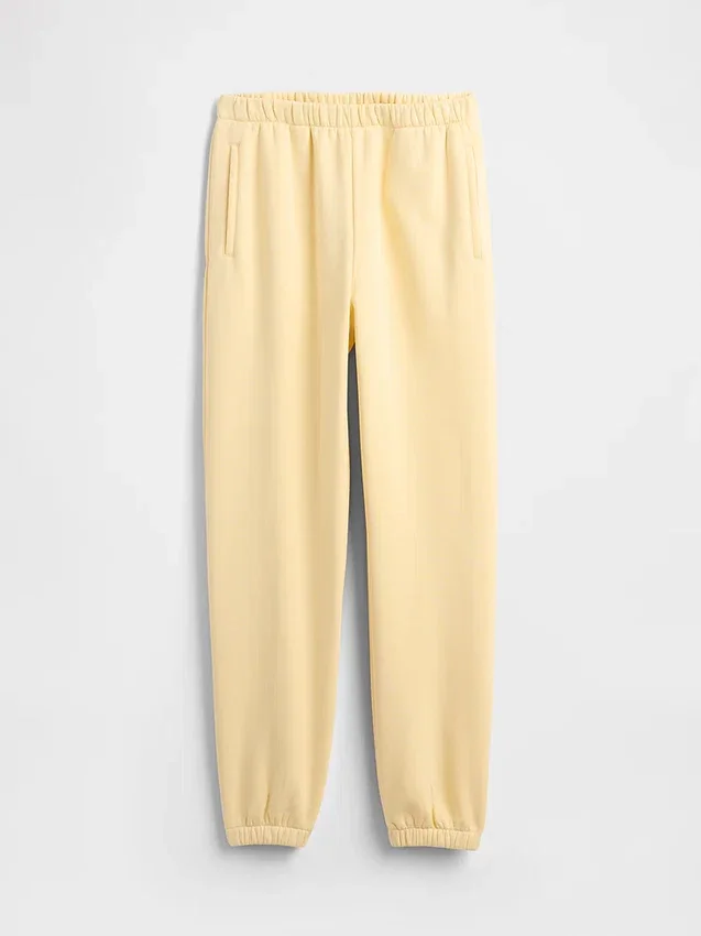 Joggingbyxor med hög midja i Vintagesoft-material