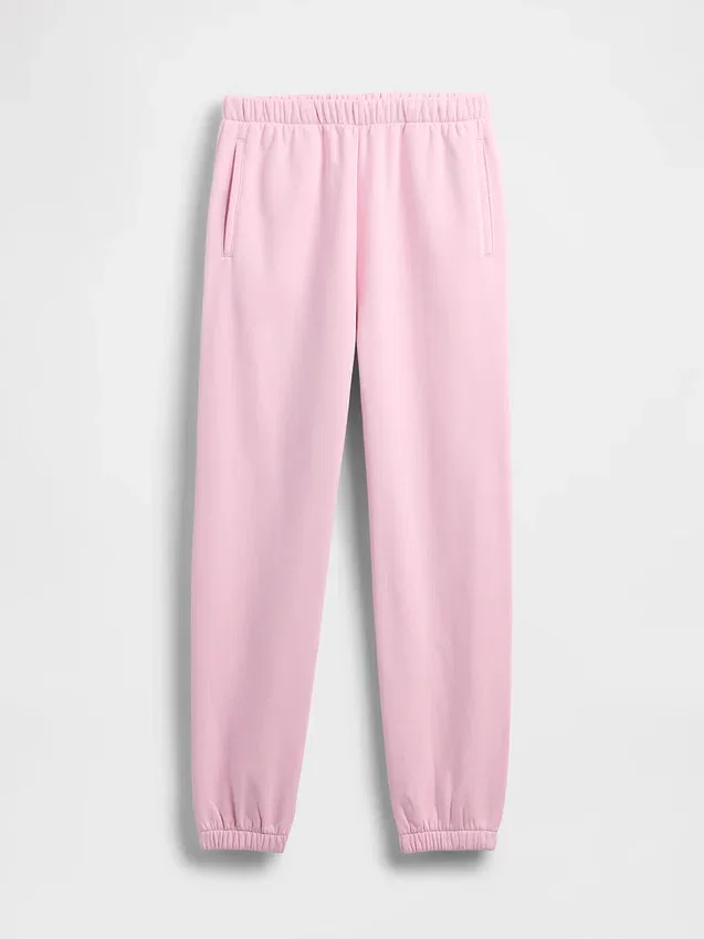 Joggingbyxor med hög midja i Vintagesoft-material