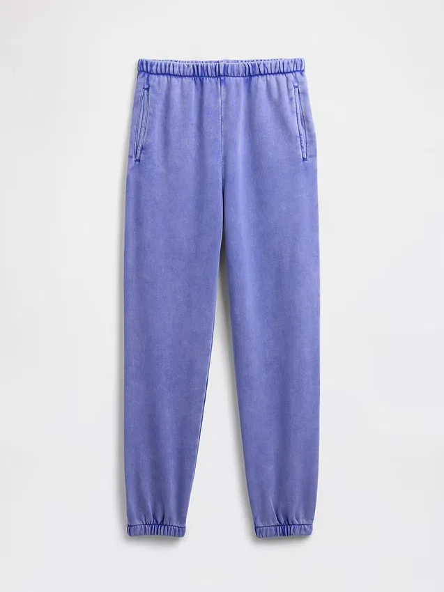 Joggingbyxor med hög midja i Vintagesoft-material