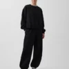 Joggingbyxor med medelhög midja i Vintagesoft-material