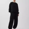 Joggingbyxor med medelhög midja i Vintagesoft-material